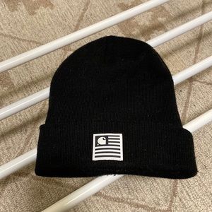 Carhartt WIP black state beanie.